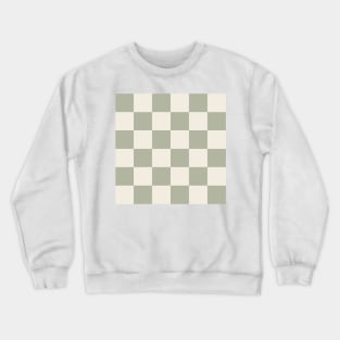 Checkered (sage and cream) Crewneck Sweatshirt